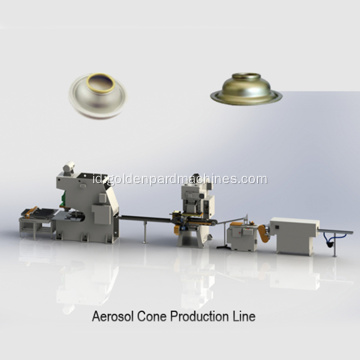 Goldenpard Aerosol Dome Production Line untuk Aerosol Spray